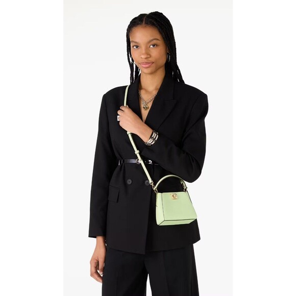 New Kate Spade Phoebe Mini Top Handle Crossbody Matcha Latte - Picture 2 of 5